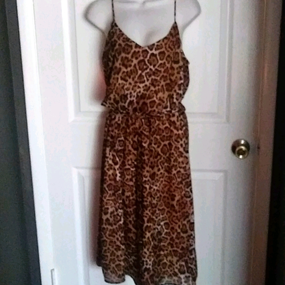 Leopard print dress